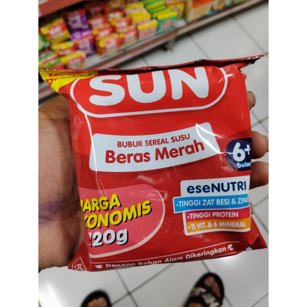 sun bubur bayi beras merah 120gr