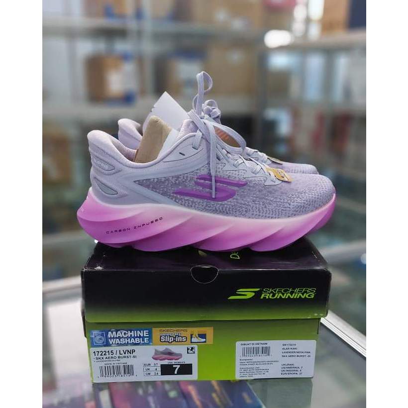 Sepatu Lari Skechers Skx Aero Burst Lavender