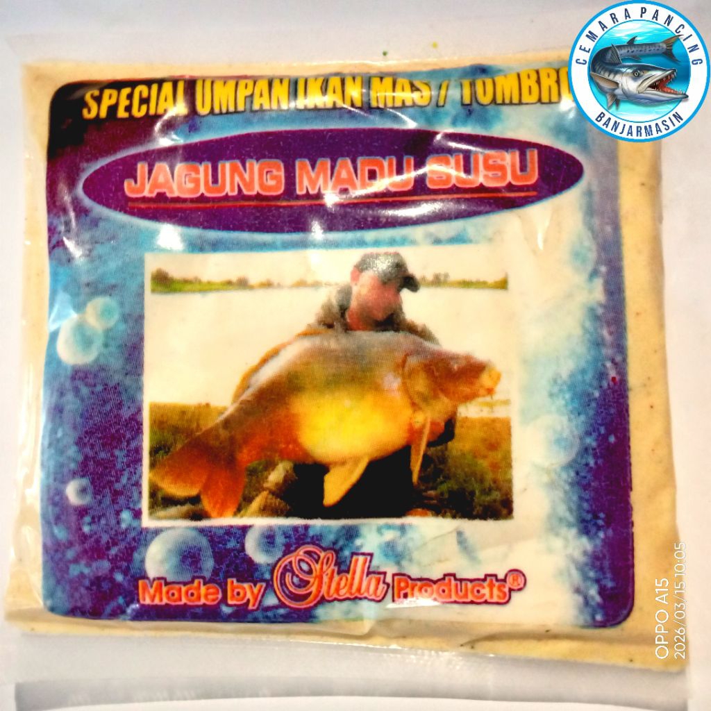 JAGUNG MADU SUSU - SPECIAL UMPAN IKAN MAS/TOMBRO - Umpan Pancing Pelet Stella Serbuk dengan Aroma Kh
