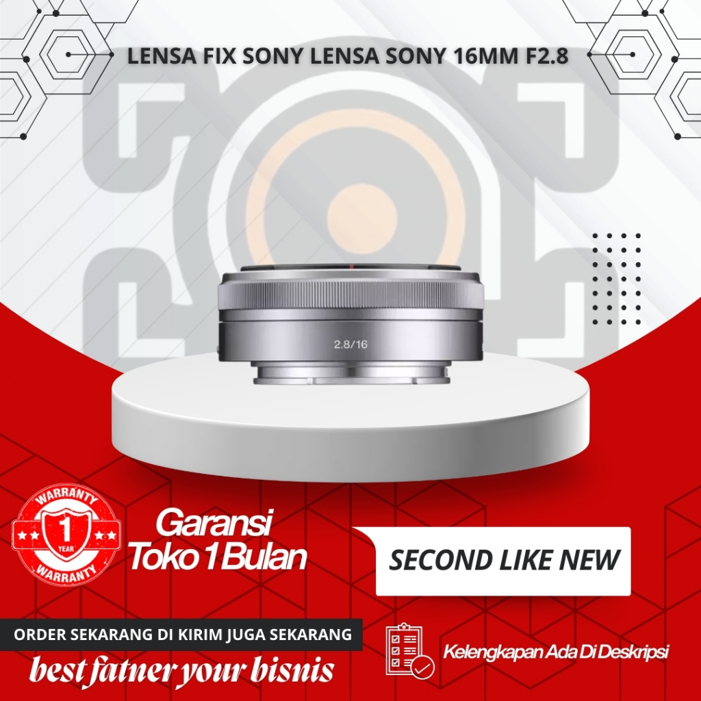 Lensa Fix Sony Lensa Sony 16mm F2.8 Mullus Termurah