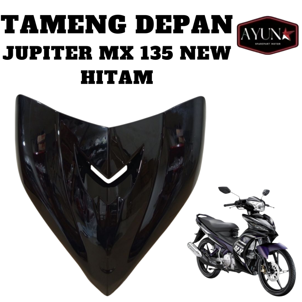 Panel Tameng Body Depan Yamaha Jupiter MX 135 New 2011-2014 Panel Depan Jupiter MX New Hitam Tenshi