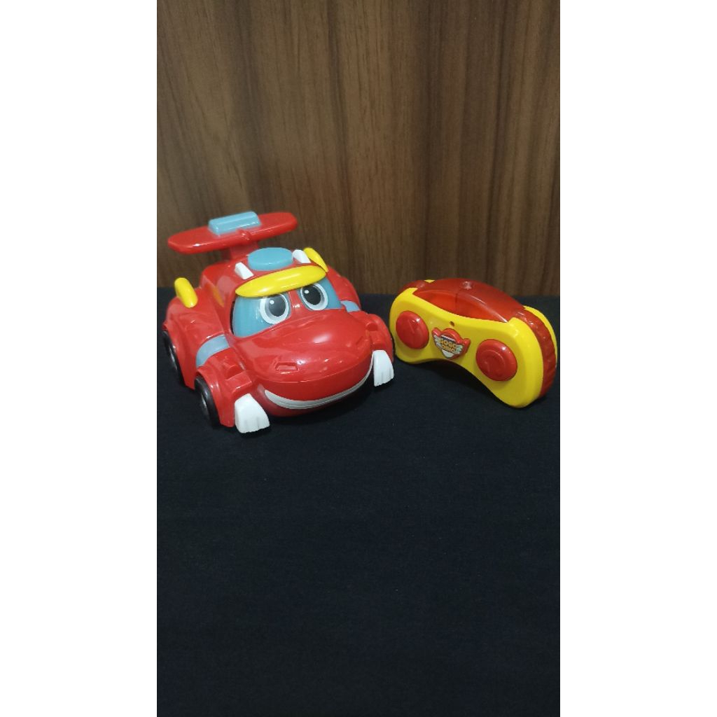 Mainan anak remote control rc mobil robot gogo dino