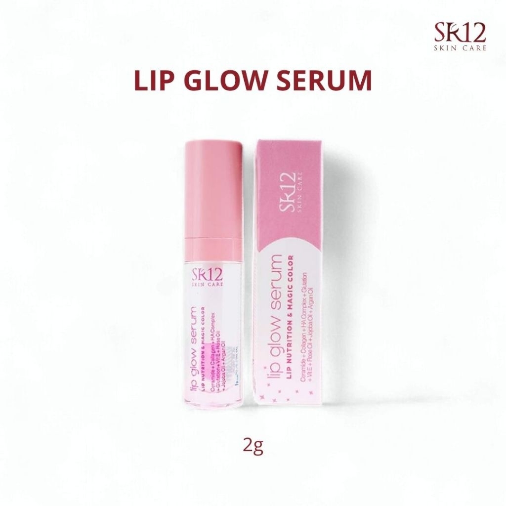 Lip Glow Serum Sr12 Glossy Pelembab Pencerah Bibir Alami Glowing Kosmetik BPOM Skincare