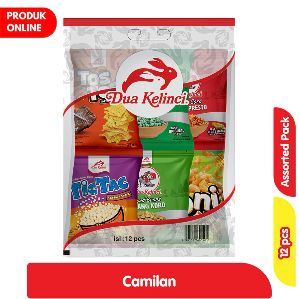 Dua Kelinci Camilan Assorted Pack 12 pcs