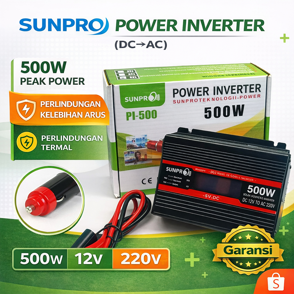 SUNPRO POWER INVERTER 500W/1000W PI-500/PI-1000