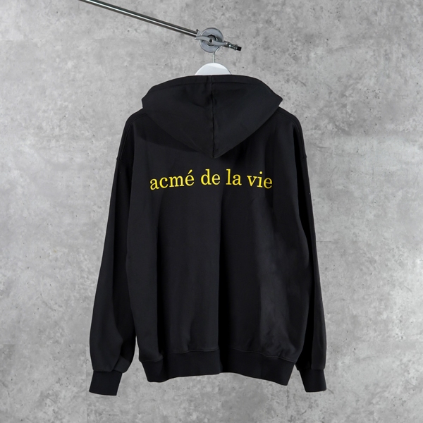 Hoodie ADLV BASIC TEXT YELLOW BLACK ZIP HOODIE 100% ORIGINAL