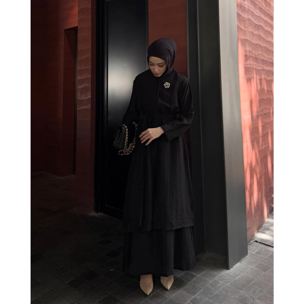 GONEGANI - Setelan Baju Lebaran Wanita Mewah & Elegan Premium Saba Set