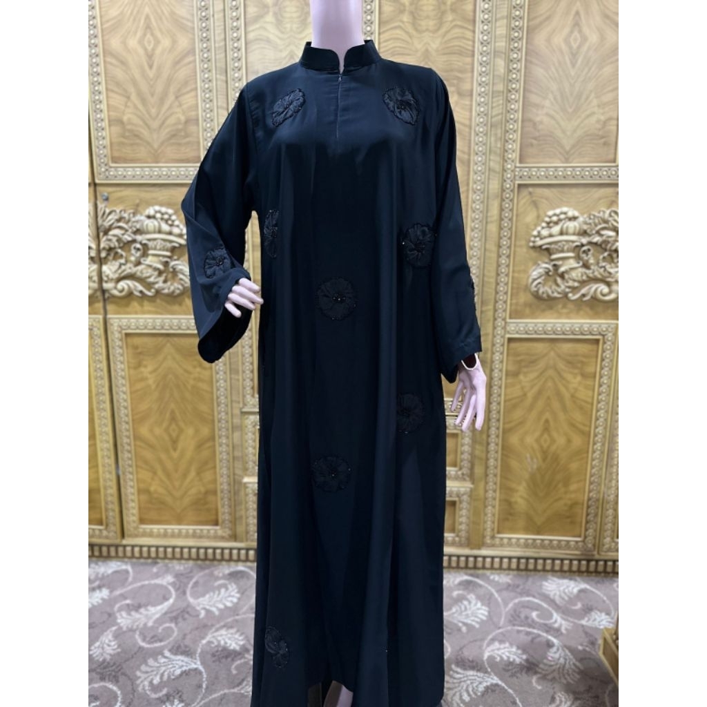 Abaya Original Dubai Bunga Timbul / Original Dubai Abaya