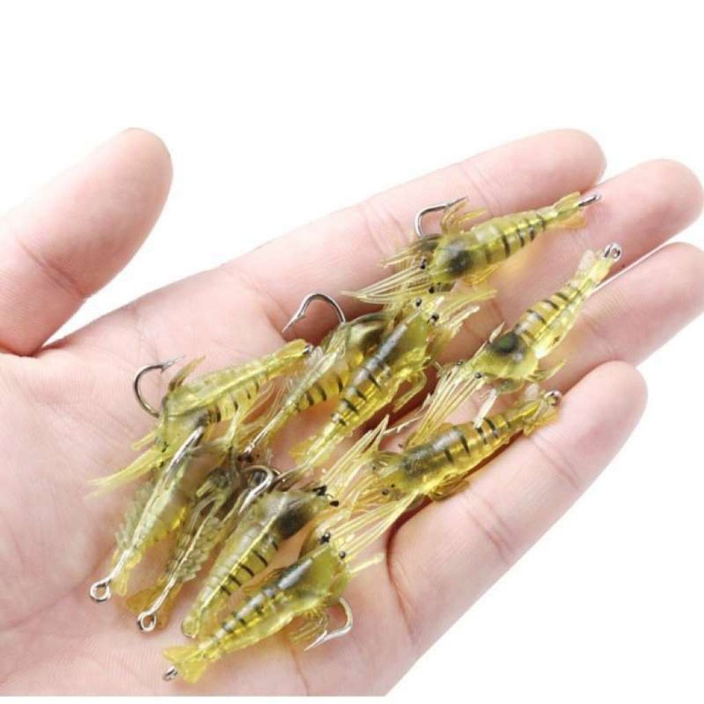 UDANG MAINAN UMPAN PANCING 2,5 cm