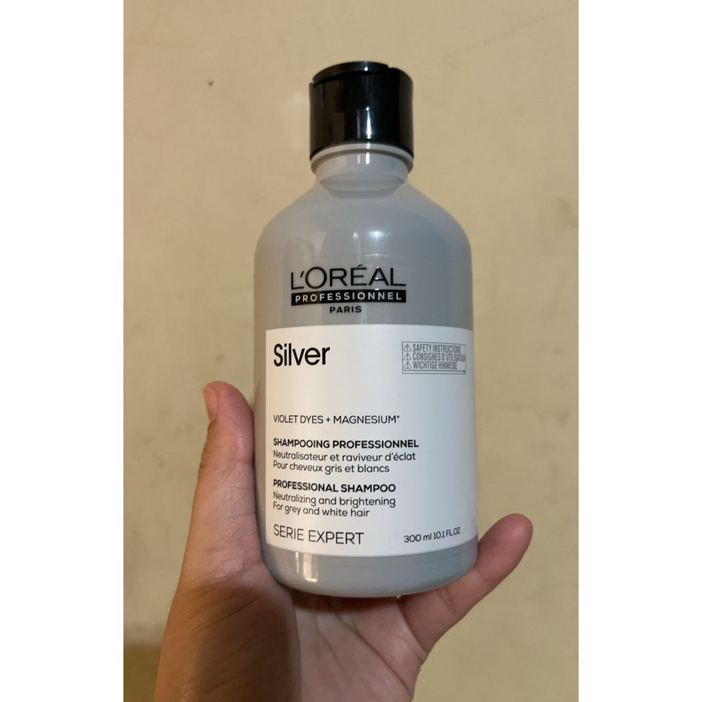 Loreal Silver Shampoo & Conditioner 300ml - Menetralisir Kuning, Lembut, Berkilau