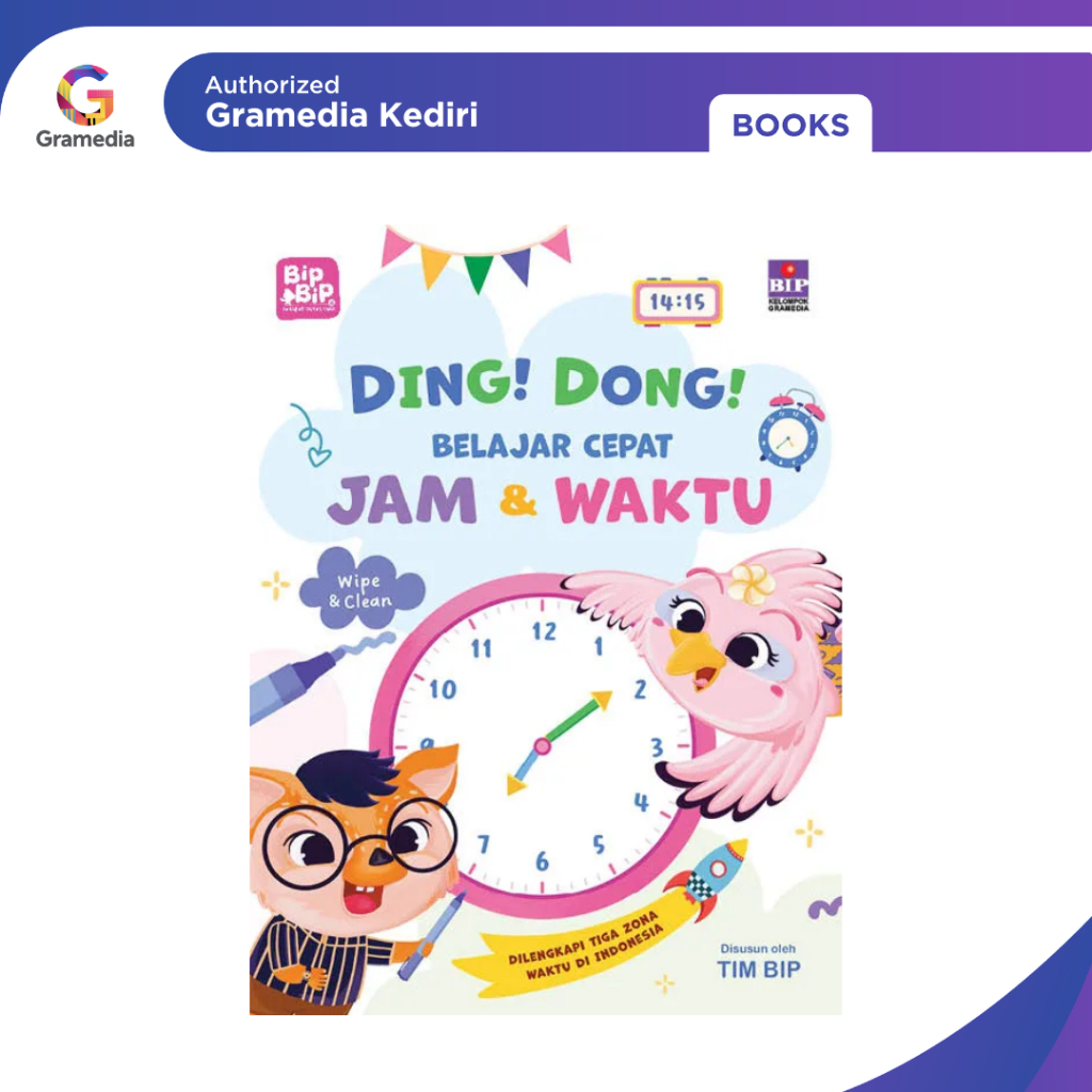 Gramedia Kediri - Ding Dong Belajar Cepat Jam dan Waktu