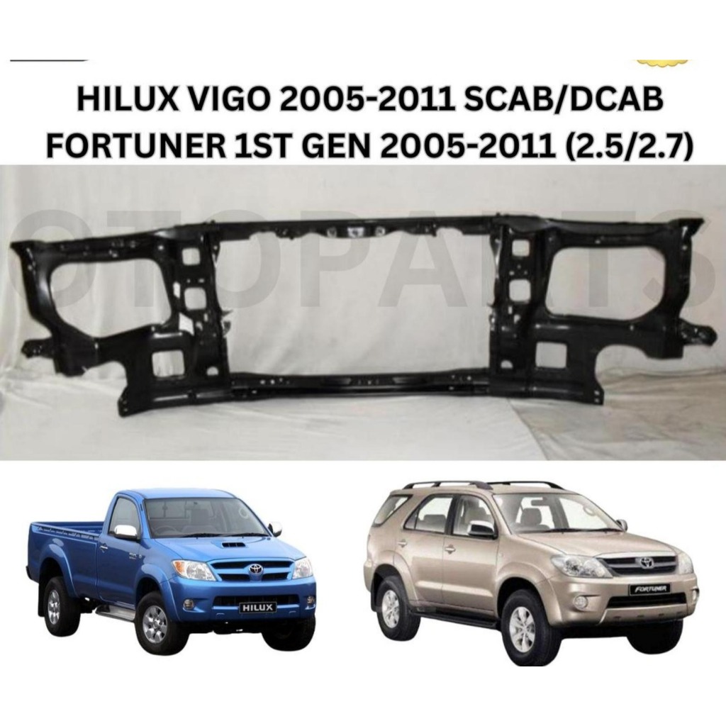 PANEL LAMPU RADIATOR BULLHEAD HILUX VIGO SC DC FORTUNER 2011 S/D 2015