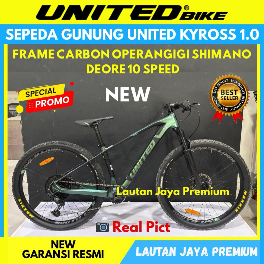 Sepeda Gunung 27.5 MTB United Kyross 1.00 Frame Carbon Size M