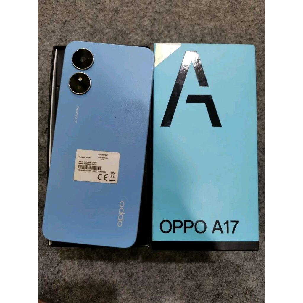 OPPO A17 SECOND ORIGINAL RESMI BERGARANSI FULLSET
