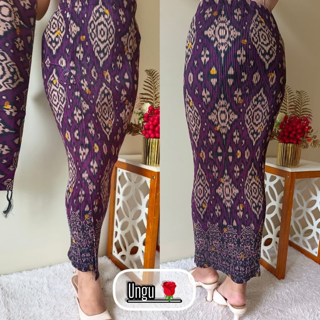 KAMEN BALI JADI PLISKET SUTRA + SELENDANG (BABY TOUCH SILK)