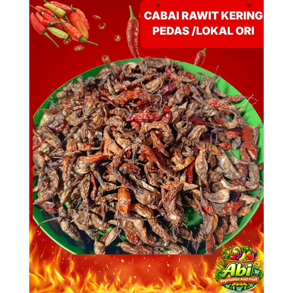 Cabe Kering Rawit Lokal Pedas Rawit Kering Lokal 1kg – Harga Ekonomis Cocok untuk Usaha