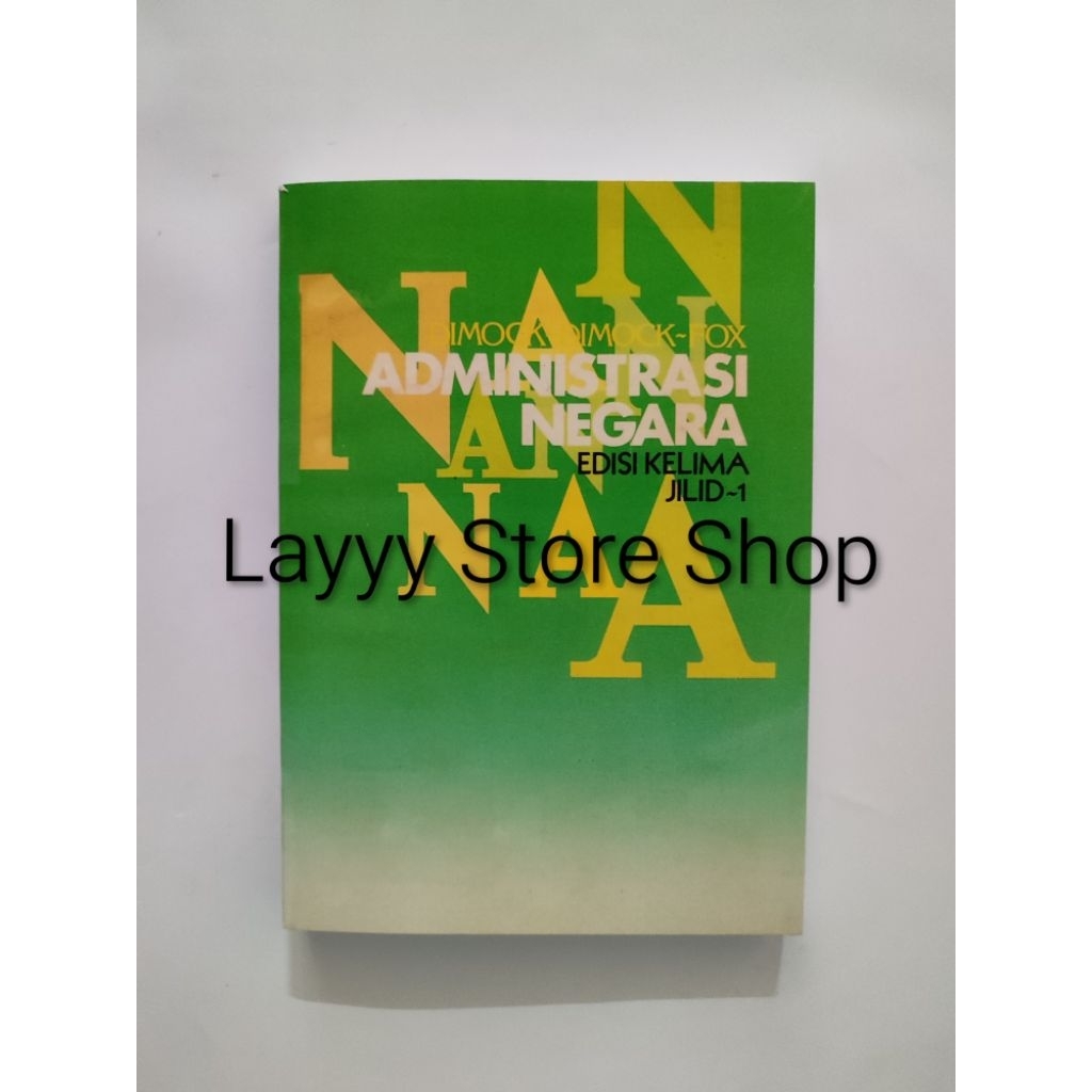 Administrasi Negara Edisi Kelima Jilid 1