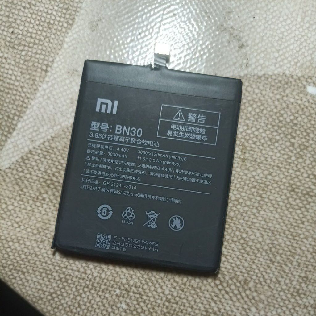 baterai xiomi 4a normal