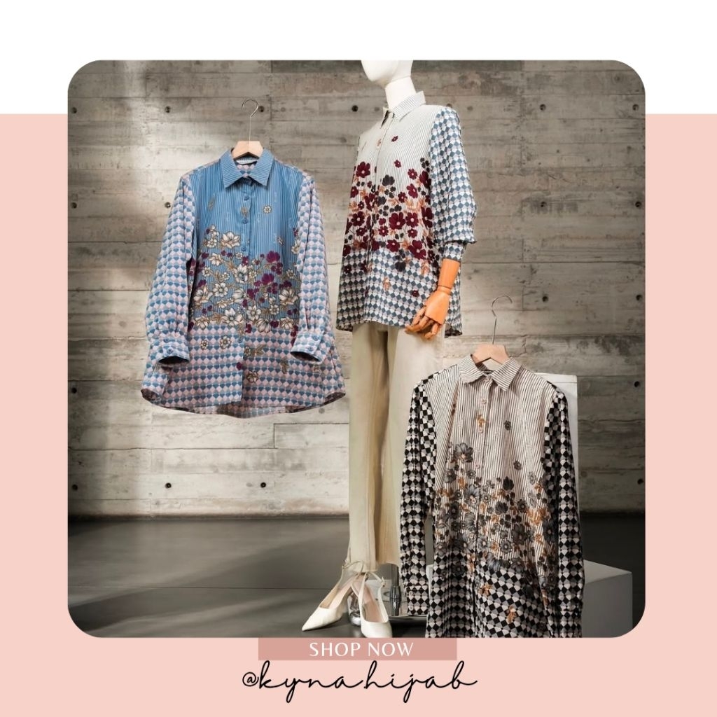 ZALINA SHIRT heavenlights Blouse dan Kemeja heaven lights