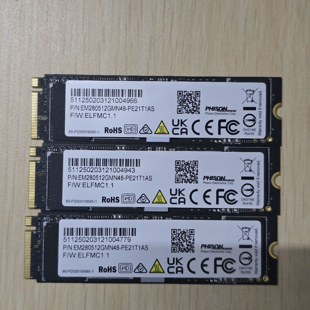 SSD NVME 512Gb PHISON GEN4 100%
