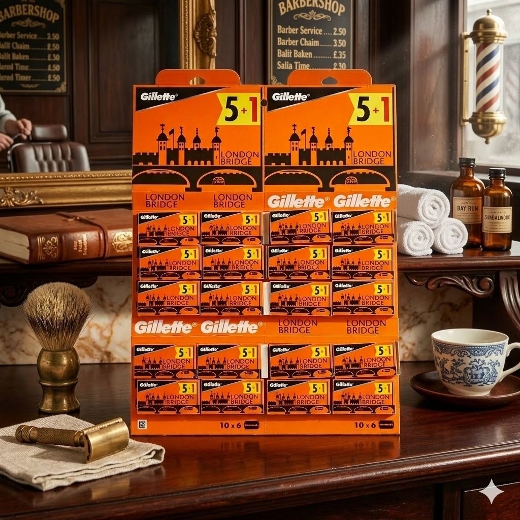 Silet London Bridge Isi 5+1 Original | Silet Cukur London Bridge | Silet Cukur Murah