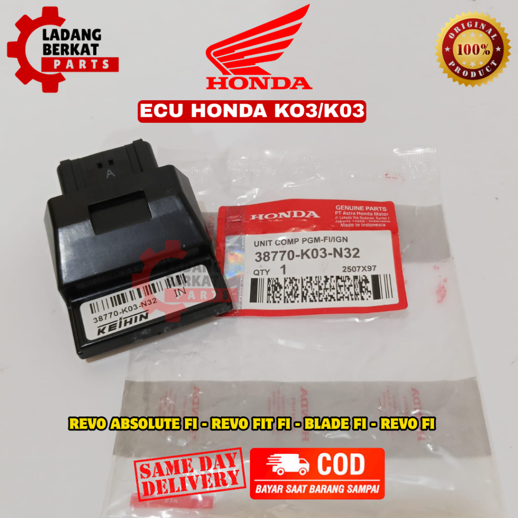 ECU ORIGINAL HONDA KO3/K03 | MOTOR REVO ABSOLUTE FI, REVO FIT FI, BLADE FI, REVO FI