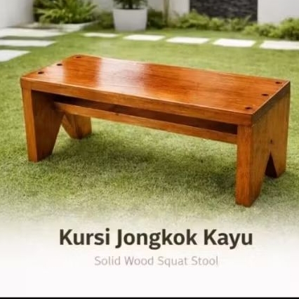 {COD} Kursi Jongkok Kayu Jati - Dingklik / Bangku multifungsi