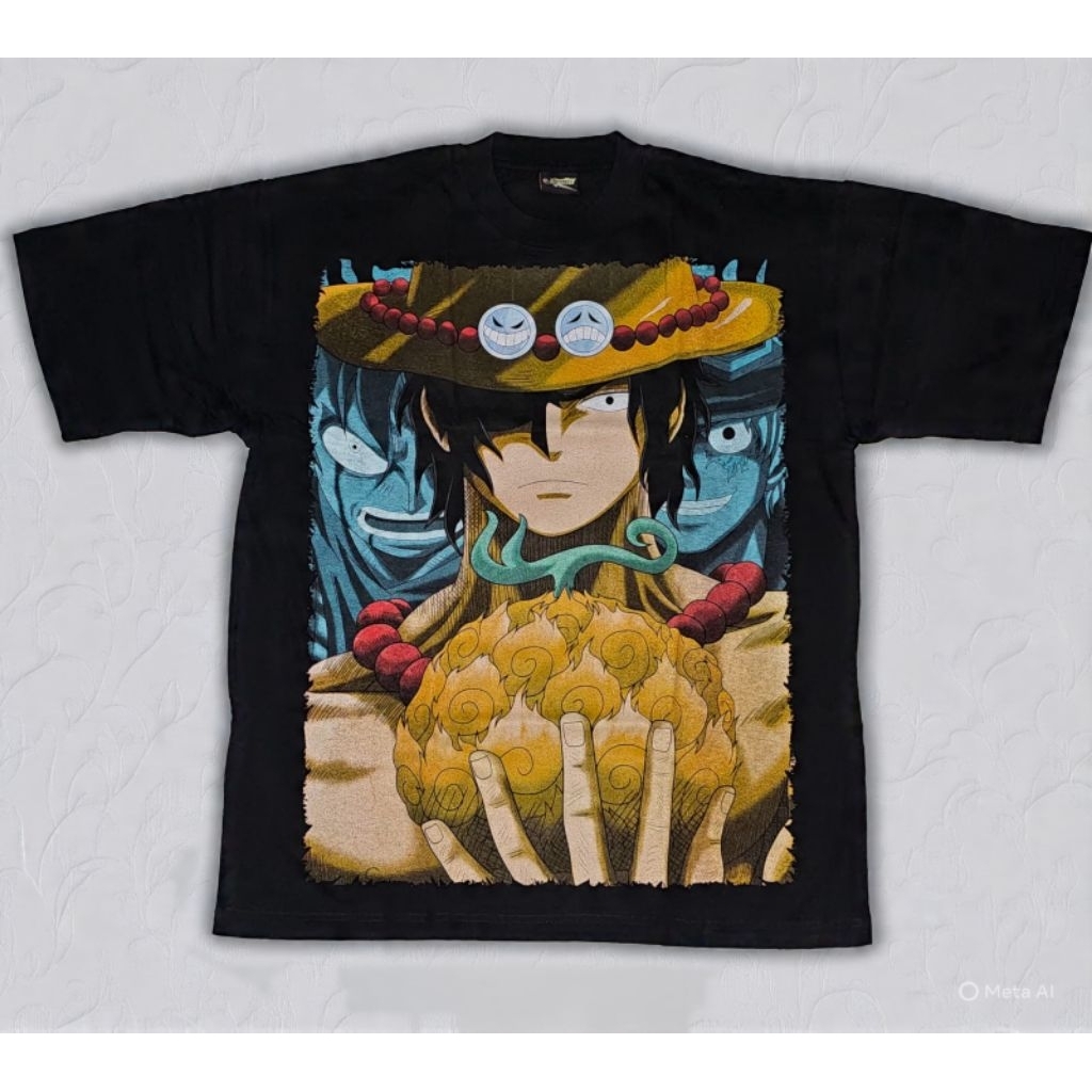 Kaos Bootleg Anime One Piece - Ace