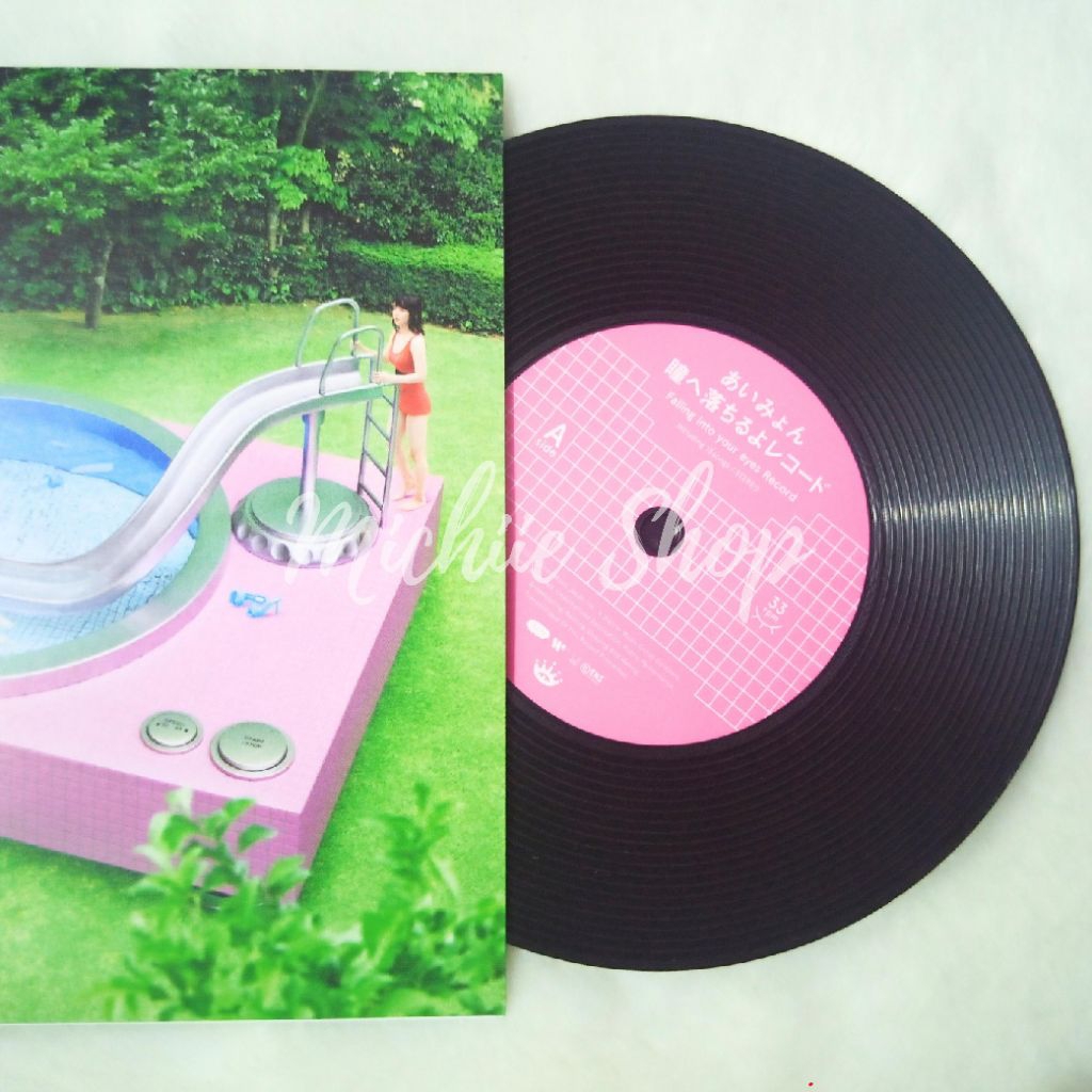 Tatakan Gelas / Coaster Vinyl Aimyon Hitomi e Ochiru yo Record Official Merchandise | Falling Into Y
