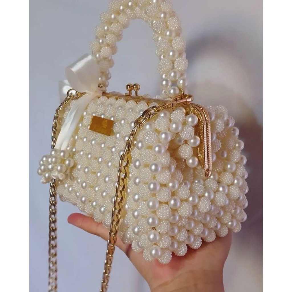 Tas Manik Mewah Mutiara asli bersertifikat