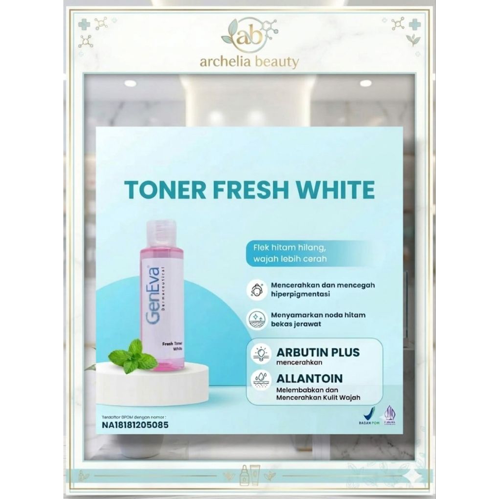 FRESH TONER WHITE GENEVA 60ML