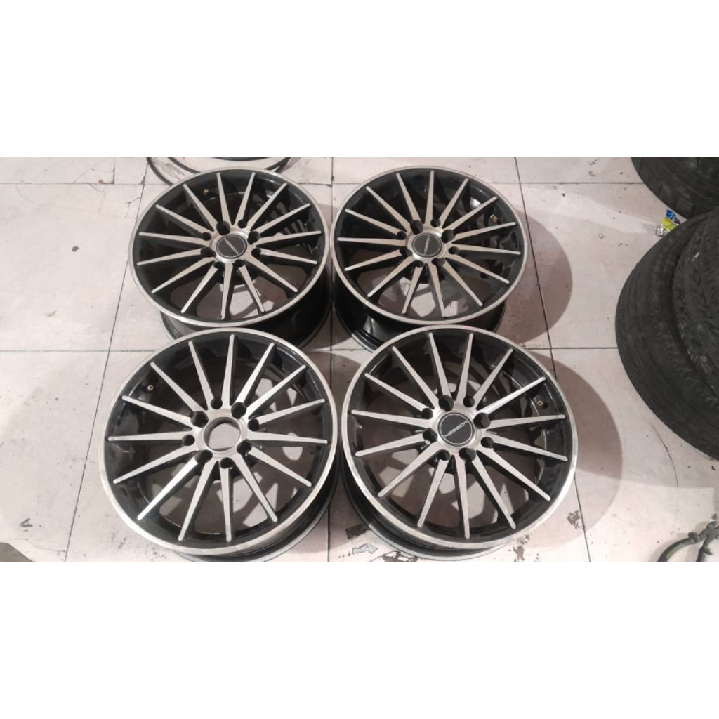 Velg seken mobil racing vossen ring 15 lebar 6.5 baut 4x100 velg only