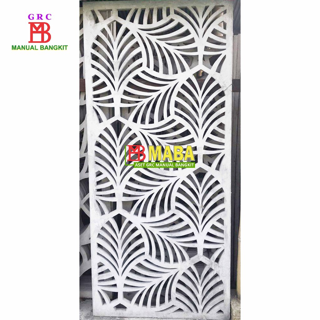 GRC Krawangan Motif Daun Rapi Minimalis