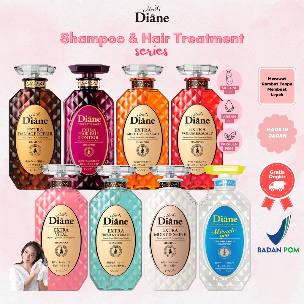 MOIST DIANE Shampoo / Conditioner Treatment Miracle You Perfect Beauty Extra 450ml