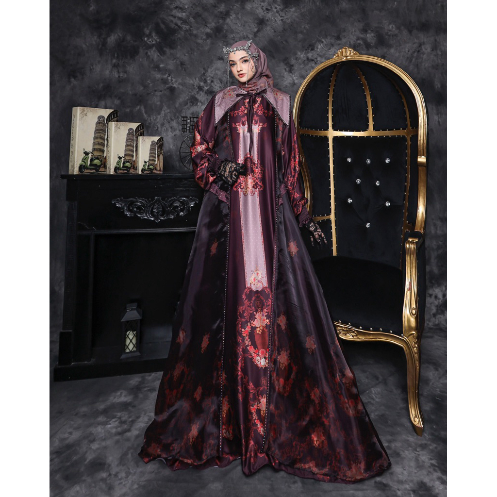 Gamis syari brand Rafanda syari set gamis rafanda