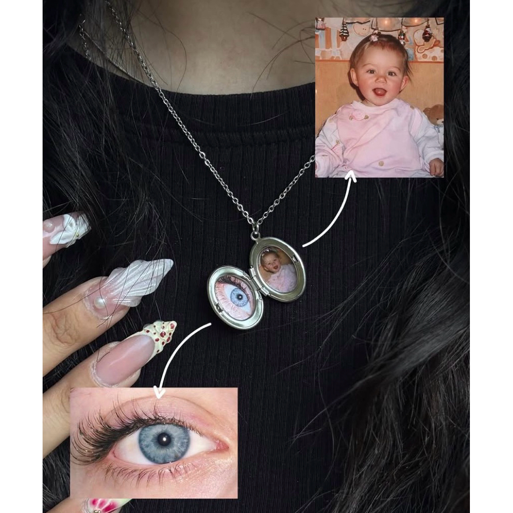 [Custom Foto] Locket Kalung | Locket Necklace | Kalung Custom Foto Ukiran Gift |