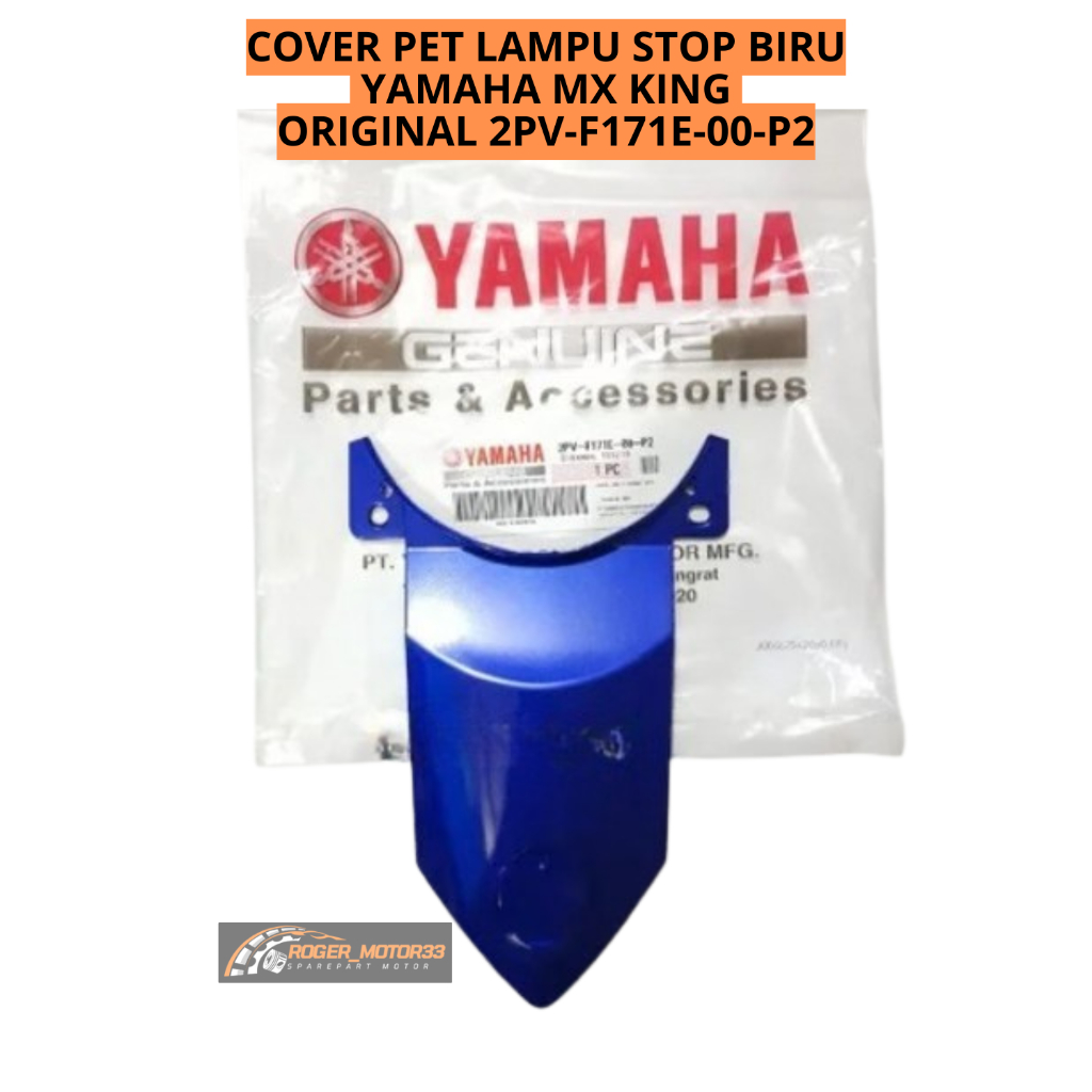 COVER PET LAMPU STOP WARNA BIRU YAMAHA MX KING ORIGINAL 2PV-F171E-00-P2