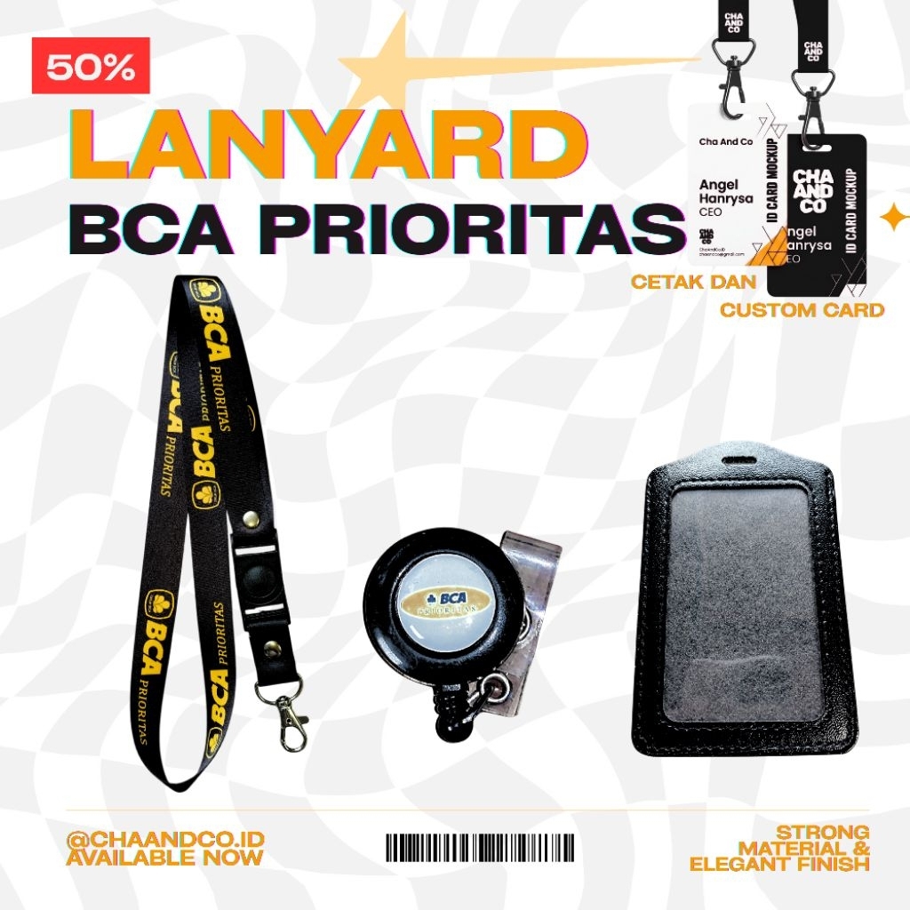 LANYARD BCA PRIORITAS TERMURAH BERKUALITAS