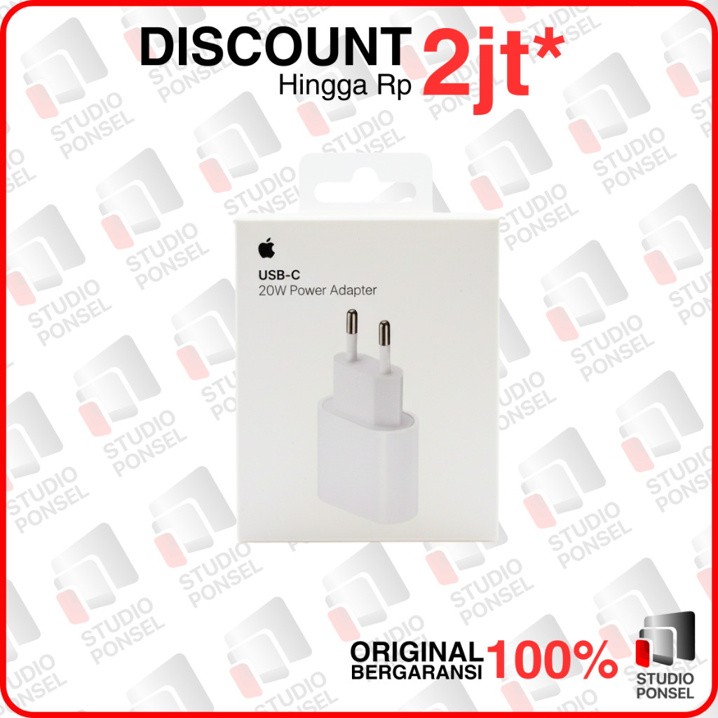 Apple USB-C 20W Power Adapter Charger Original for iPhone iPad Adaptor Wall