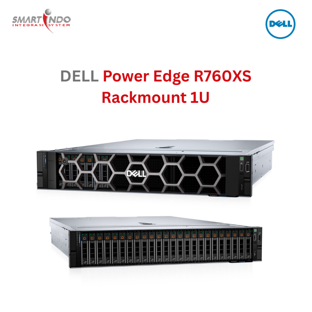 Dell Power Edge R760XS G16 Rackmount 2U Double Socket High Performance, H755, Idrac Enterprise, Dual