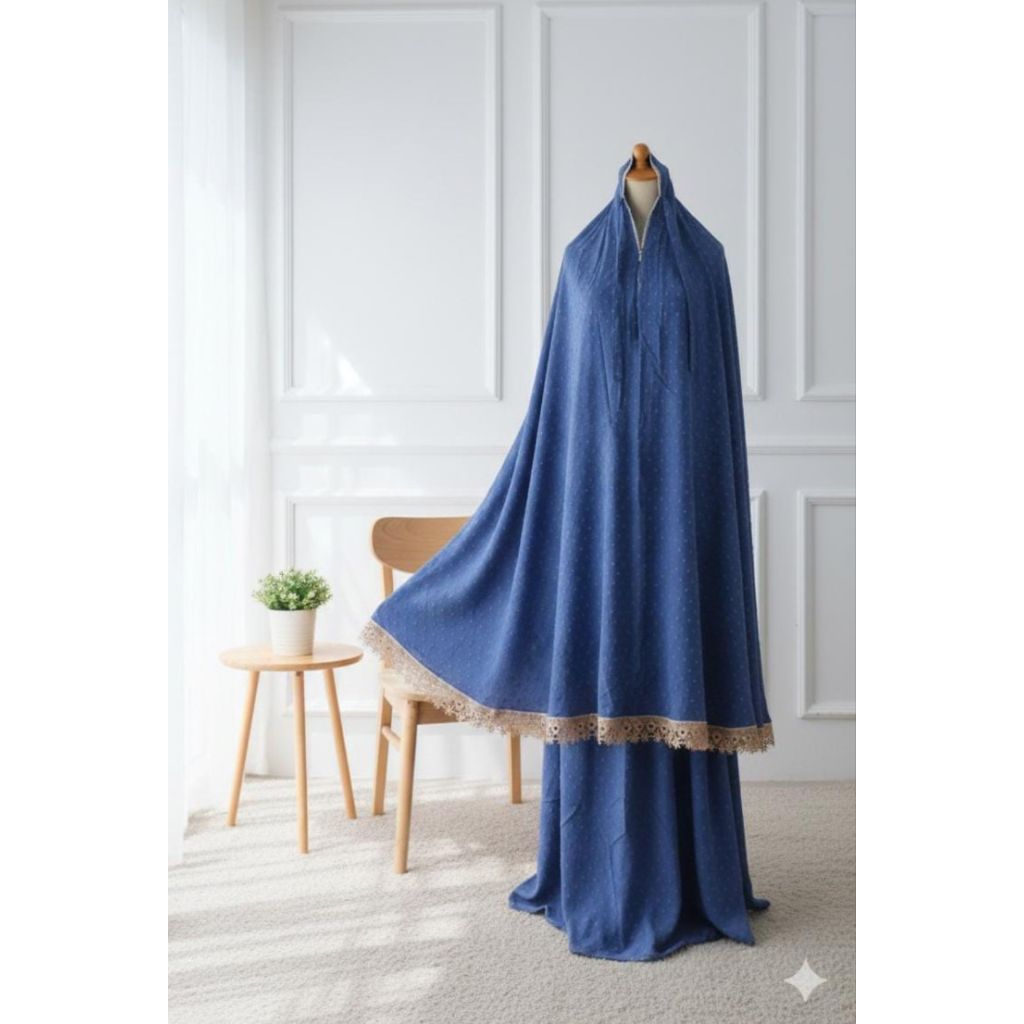 Mukenah Crinkle Uragiri Renda Hoki Airflow Premium