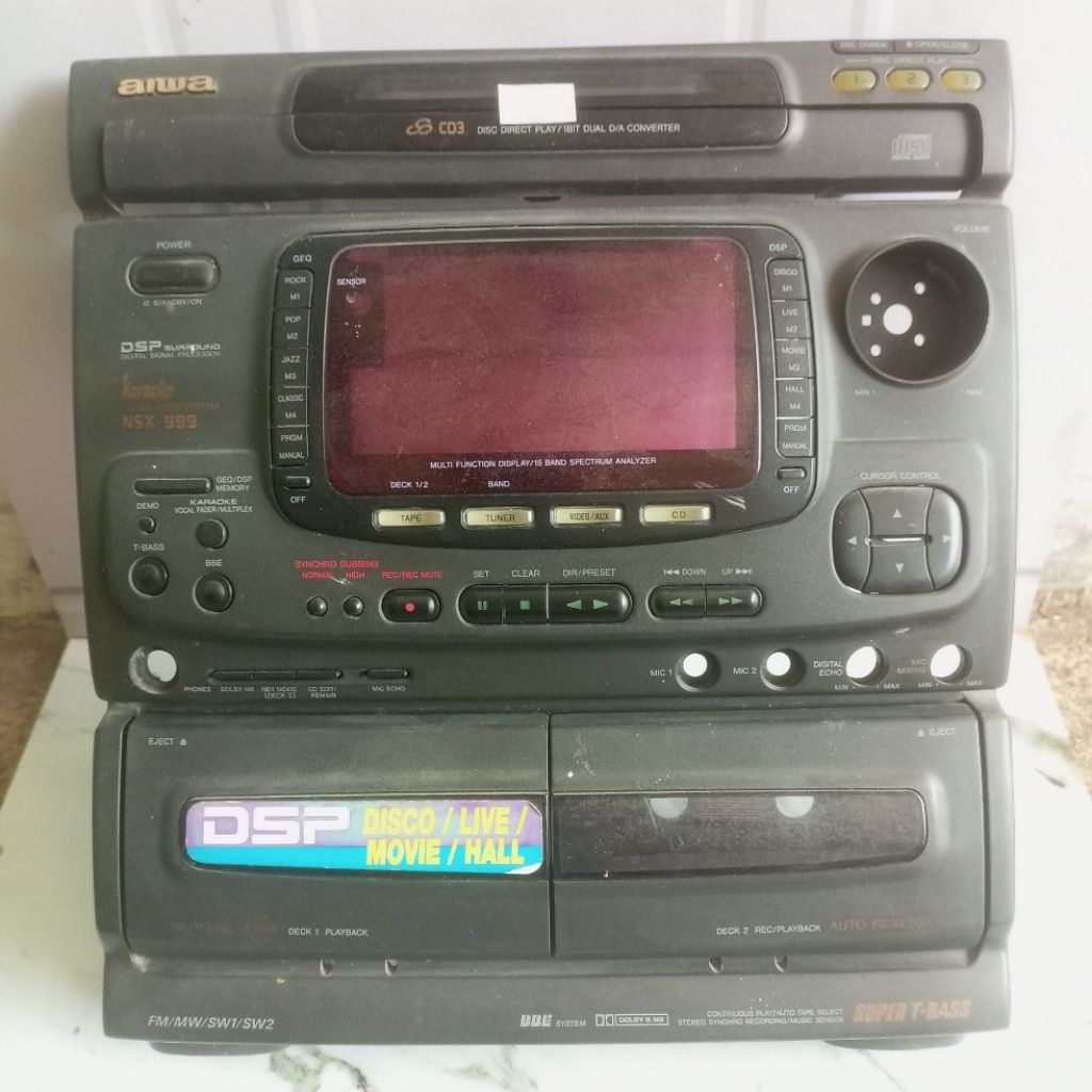 Panel Depan Bekas Compo Aiwa NSX-999