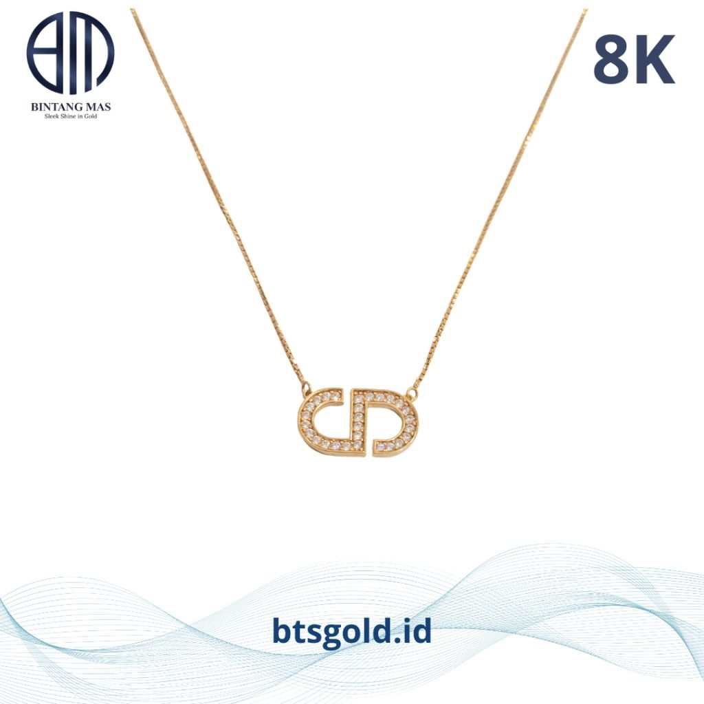 Kalung Emas Itali Model CD | 8K