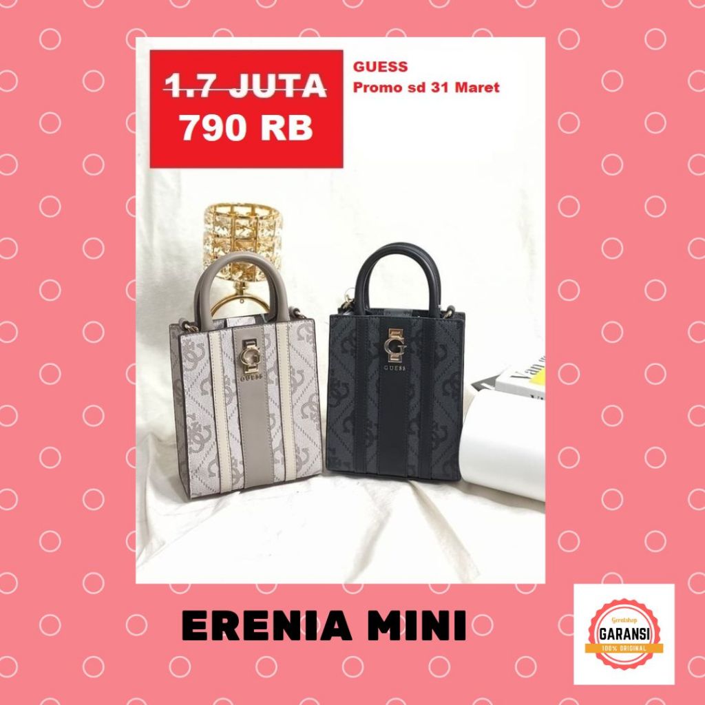 Tas Guess wanita seri ERENIA MINI satchel bag 100% original store