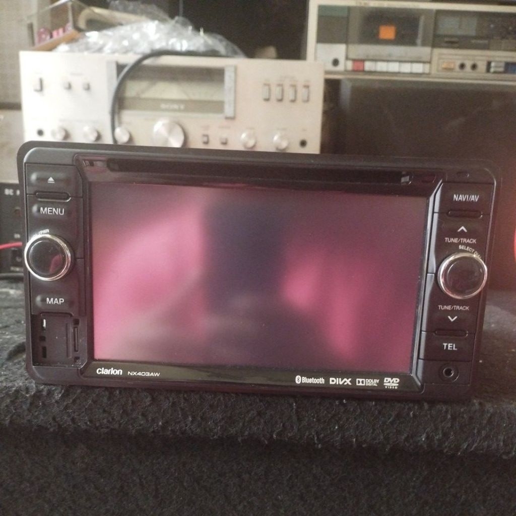 headunit head unit doubledin double din Clarion nx403aw original mobil Mitsubishi Pajero sport