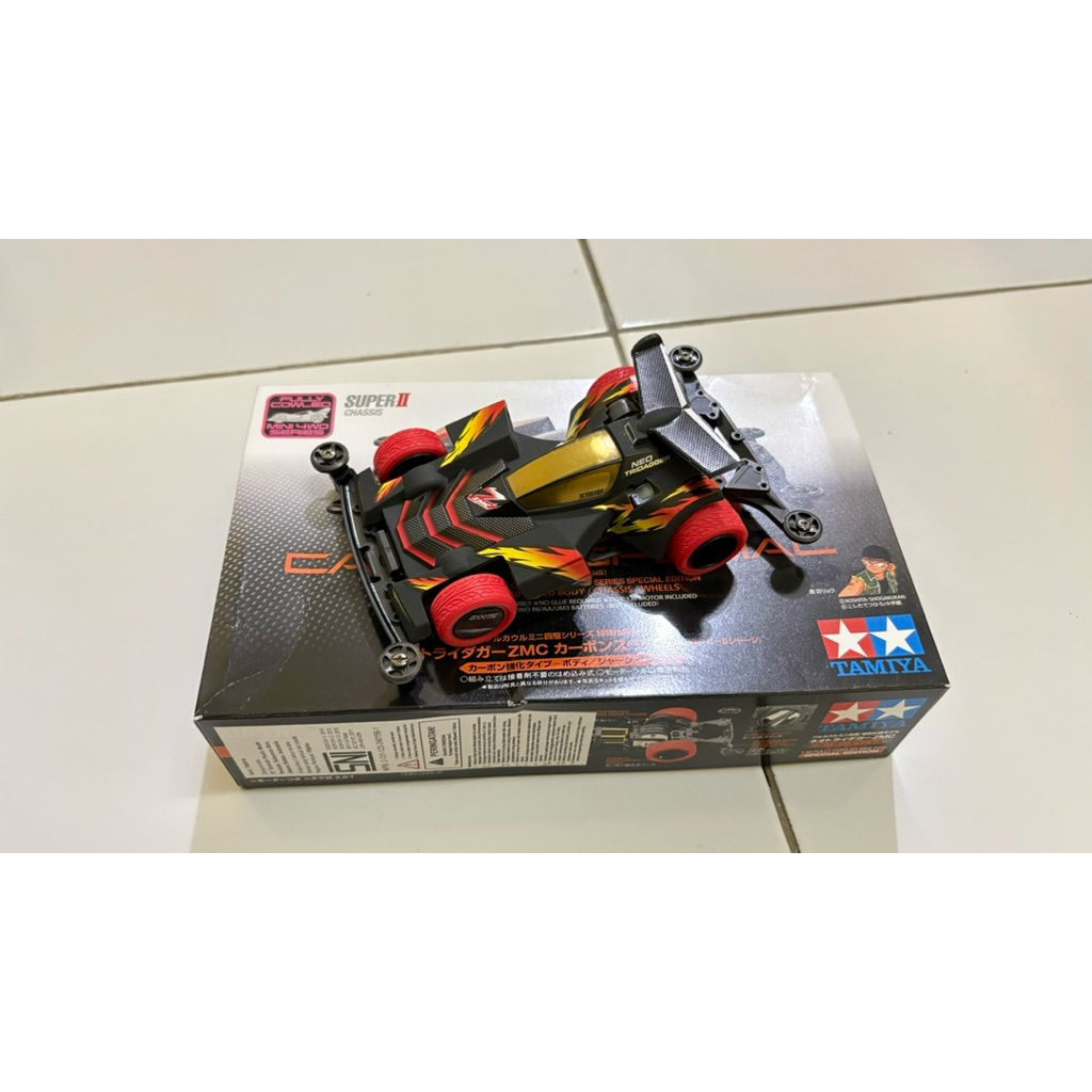 Tamiya Neo Tridager ZMC Carbon  Super II Chassis (Rakit/Pajang)