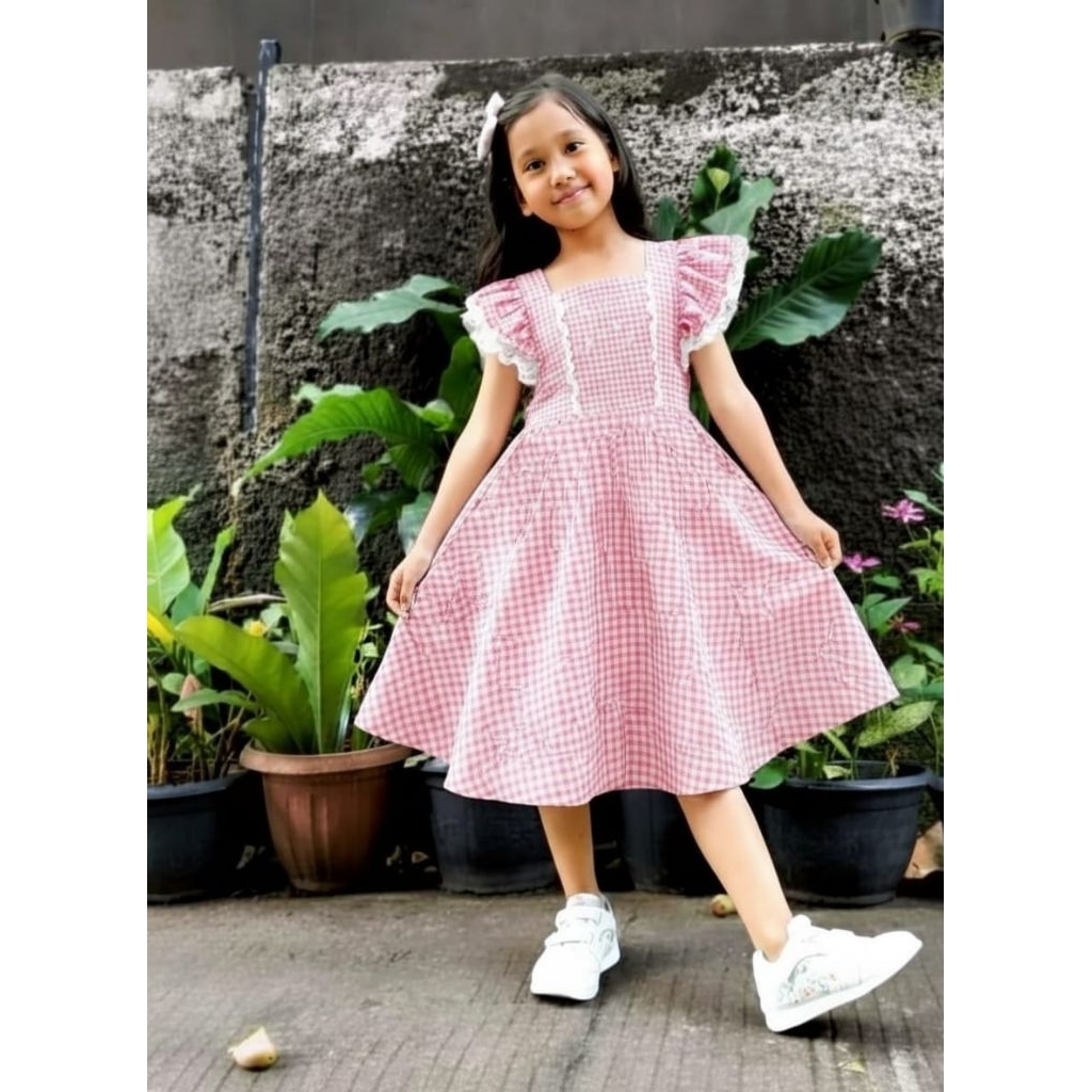 Dress Anak Perempuan ~ Dress Renda ~ Dress Katun Jepang premium