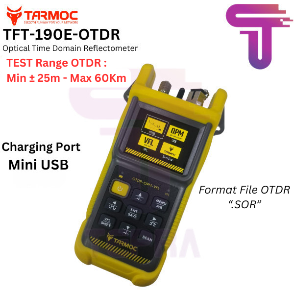 Tarmoc TFT-190E-OTDR | OTDR 1550nm ,OPM,VFL