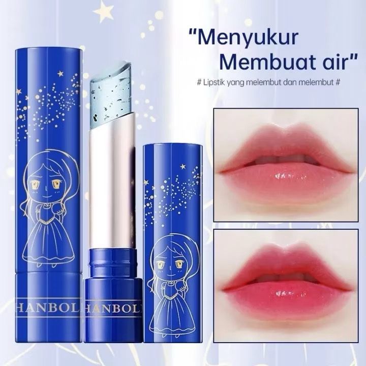 FK - LIPSTICK JELLY TRANSPARANT HANBOLI MOISTURIZING LIPSTICK COLOR CHANGING LIP BALM WATERPROOF LIP