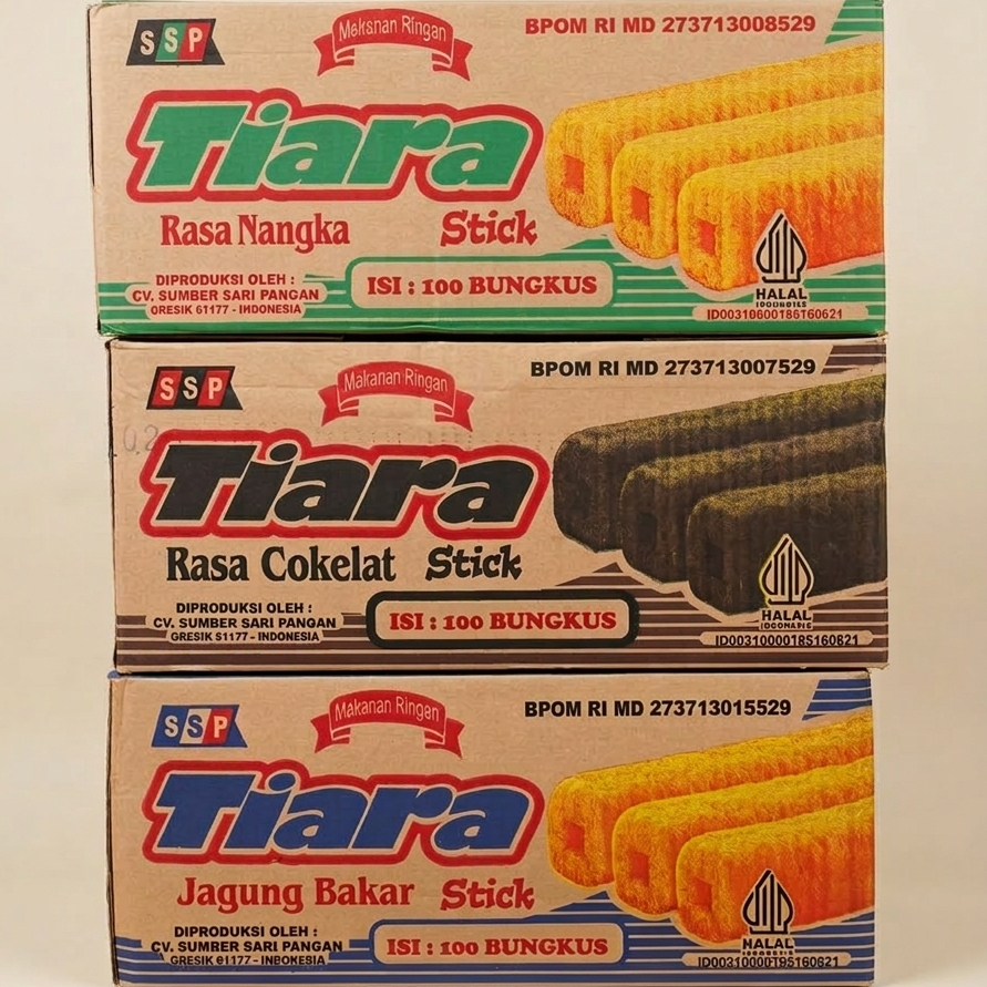 Tiara Stick Snack Jadul 1 Karton (10 Renceng)